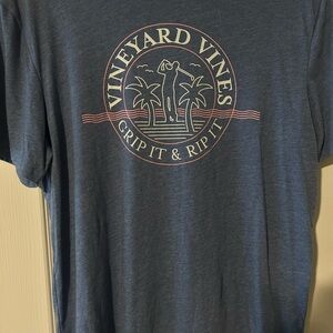Vineyard Vines Gray Short Sleeve Tee Casual Comfort